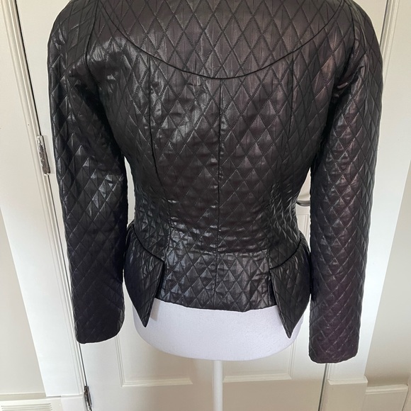Unique woman’s black jacket Christian Chenail size 2 …A statement piece - Picture 2 of 3
